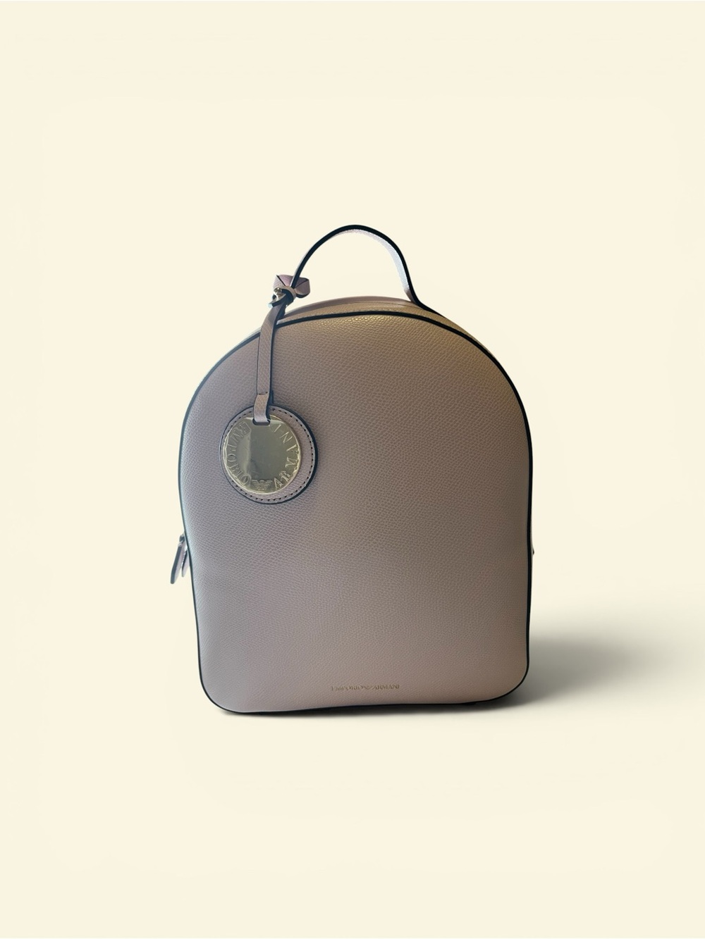 Emporio Armani Women’s Palmellato Textured Faux Leather Backpack NWT